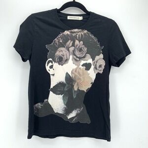 Jun Takahashi Undercover Ian Curtis Flower Graphic T-Shirt Size S Punk Japan Alt
